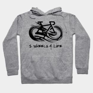 Infinity Bicycle, 2 wheels 4 life - Black Hoodie